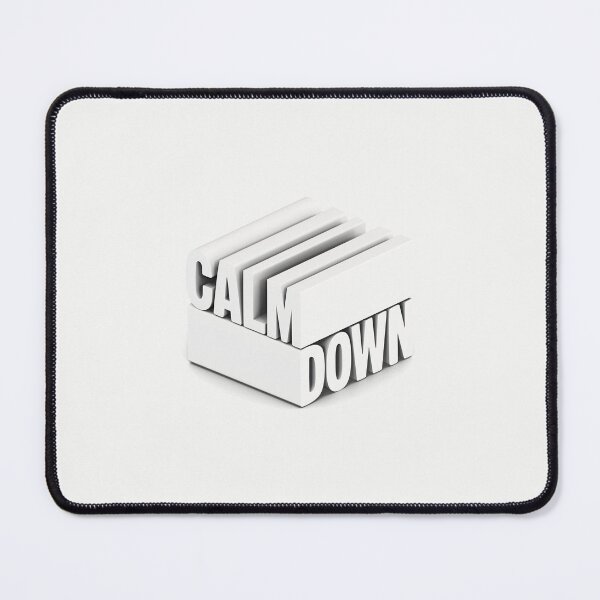 Item preview, 3D Minimal “Calm Down” Typography Design designed and sold by trepiu.