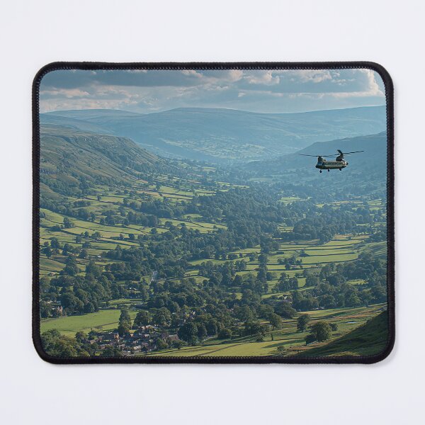 Item preview, Boeing Chinook Cruising Over Rolling Fields on Patrol designed and sold by Skyframe Aviation.