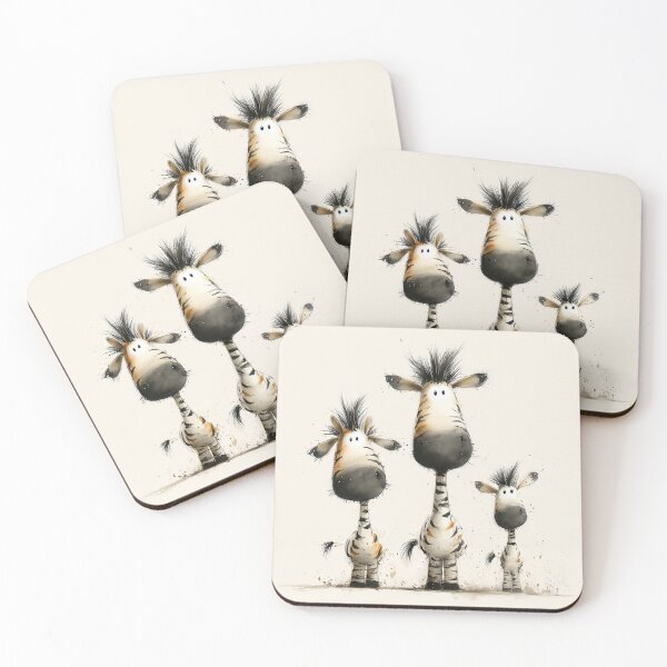 Item preview, Gorgeous Zebras ' Happy Zebra Family ' BY SHiRLeY MacARTHuR designed and sold by Shirley MacArthur Art.