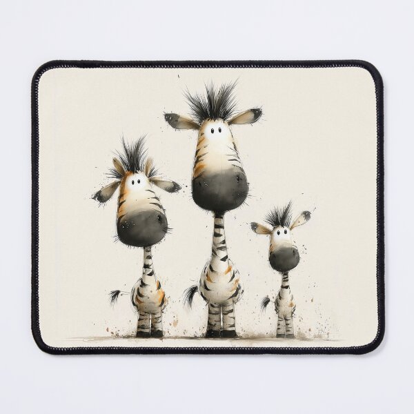 Item preview, Gorgeous Zebras ' Happy Zebra Family ' BY SHiRLeY MacARTHuR designed and sold by Shirley MacArthur Art.