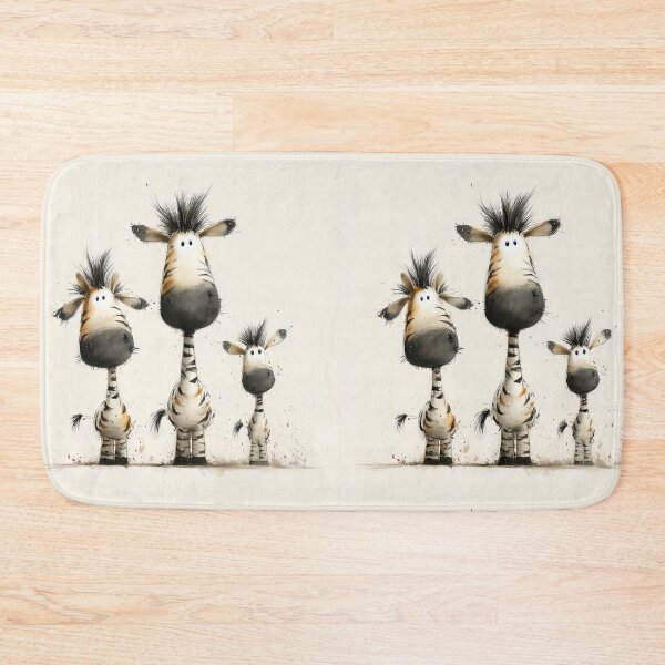 Item preview, Gorgeous Zebras ' Happy Zebra Family ' BY SHiRLeY MacARTHuR designed and sold by Shirley MacArthur Art.