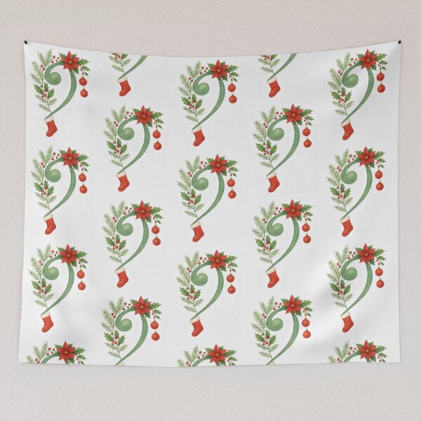 Item preview, Festive Bass Clef designed and sold by CMT.