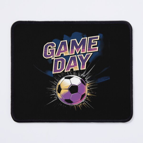 Item preview, Soccer Game Day Splatter Purple & Gold Soccer Ball designed and sold by lilLilaBatArt.