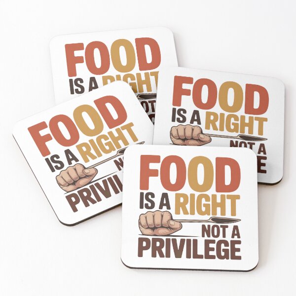 Item preview, Food Is A Right Not A Privilege Retro Activist Protest Shirt designed and sold by WSPrintCrafter.