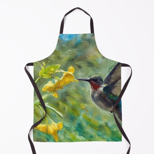 Item preview, Hummingbird and Yellow Flowers designed and sold by tomorrowsart.