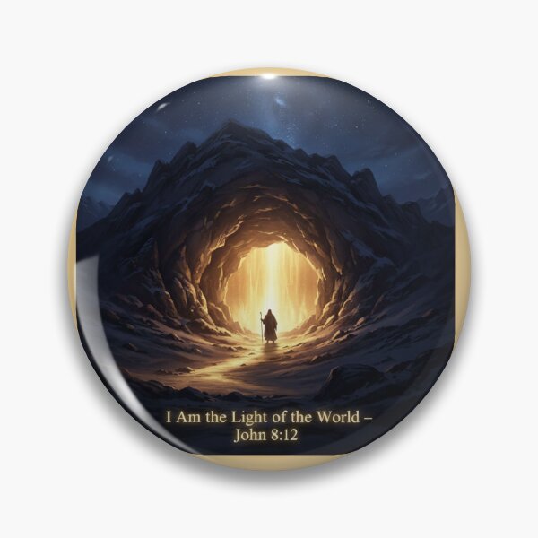 Item preview, The Cave of Light – I Am the Light of the World designed and sold by vineartstudio.