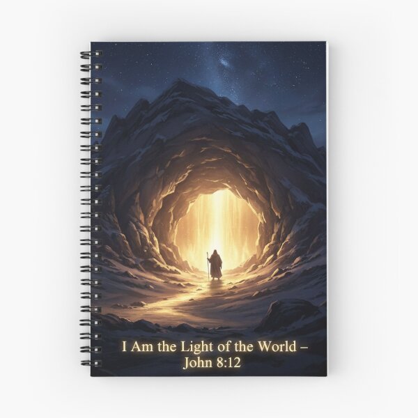 Item preview, The Cave of Light – I Am the Light of the World designed and sold by vineartstudio.
