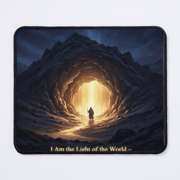 Item preview, The Cave of Light – I Am the Light of the World designed and sold by vineartstudio.