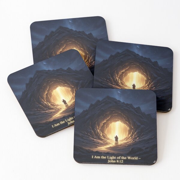 Item preview, The Cave of Light – I Am the Light of the World designed and sold by vineartstudio.