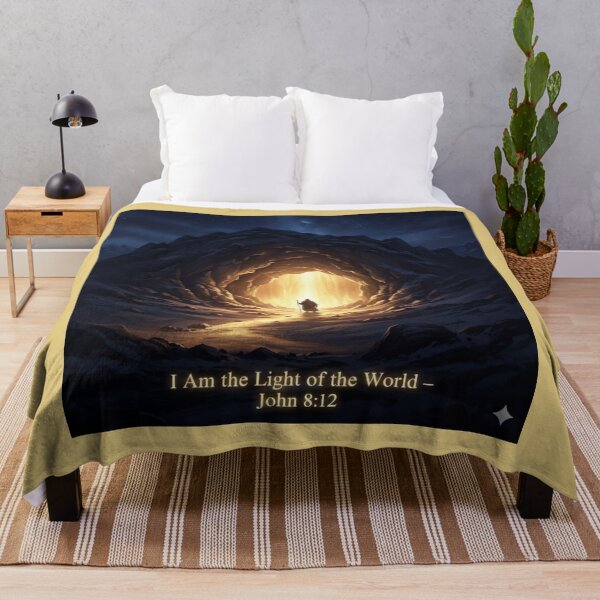 Item preview, The Cave of Light – I Am the Light of the World designed and sold by vineartstudio.
