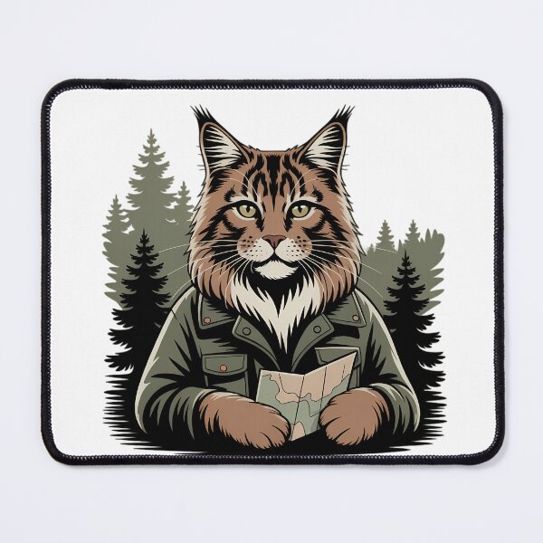 Item preview, Maine Coon Navigator Adventure Cat Sticker | Rugged Outdoor Feline Art designed and sold by GiftsForge.