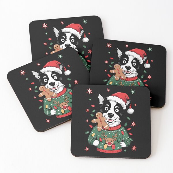 Item preview, Santa Border Collie Christmas Border Collie Dog Mom Pajama designed and sold by BakeryDozen.