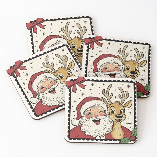 Item preview, Santa Reindeer Smiles Christmas designed and sold by Oniyasha.