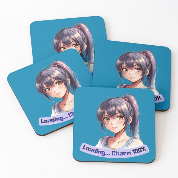 Item preview, Loading... Charm 100% – Cute Anime Girl Digital Portrait Illustration designed and sold by TestudoDesign.