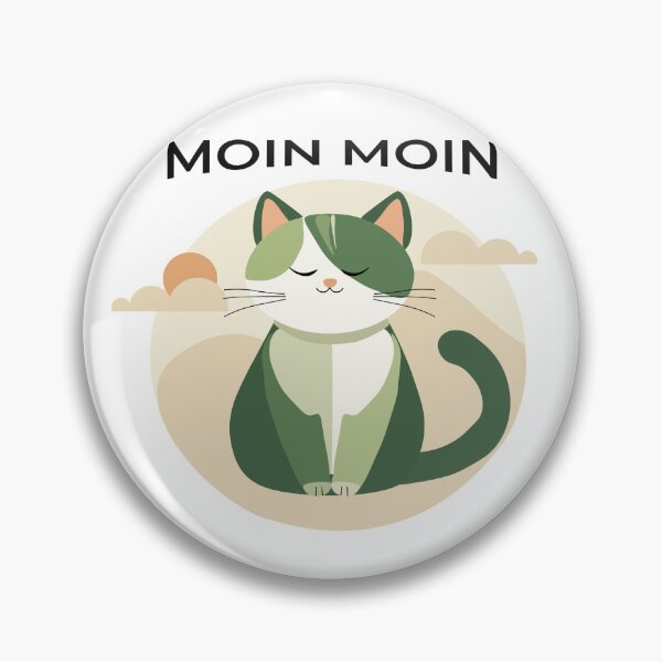 Item preview, Cat, Moin Moin, North German greeting designed and sold by AGNATA Design.