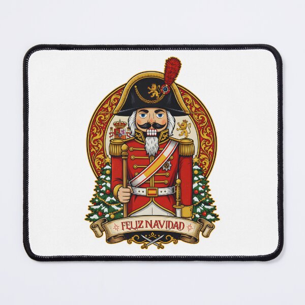 Item preview, Spanish Nutcracker Soldier – “Feliz Navidad” Christmas Design | Vintage Military Holiday Art designed and sold by Otaku Style.
