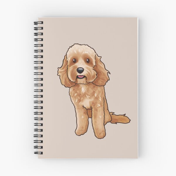 Item preview, Golden Light Brown Cavoodle Groodle Poodle Mix Dog designed and sold by Natalie Gibbs.