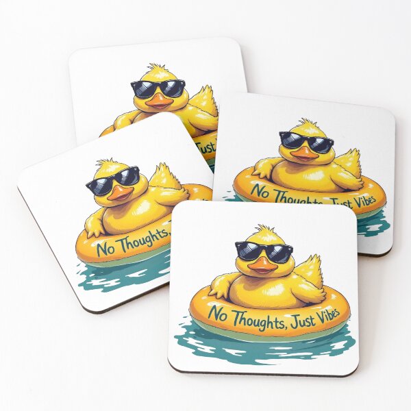 Item preview, "No Thoughts, Just Vibes" Duck designed and sold by UAcomix.