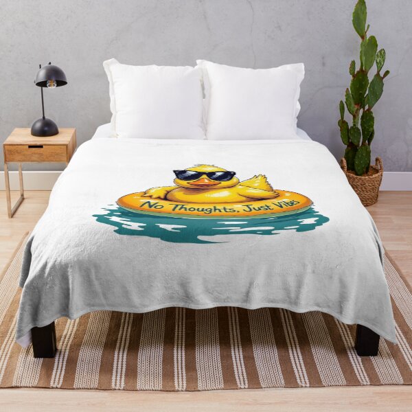 Item preview, "No Thoughts, Just Vibes" Duck designed and sold by UAcomix.