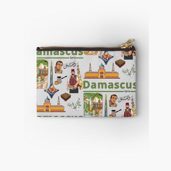 Item preview, دمشق: مزيج ساحر من التاريخ والثقافة السورية  Damascus Vibe: Syrian Heritage Art & Culture Collage designed and sold by mashmosh.