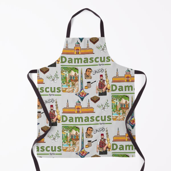 Item preview, دمشق: مزيج ساحر من التاريخ والثقافة السورية Damascus Vibe: Syrian Heritage Art & Culture Collage designed and sold by mashmosh.