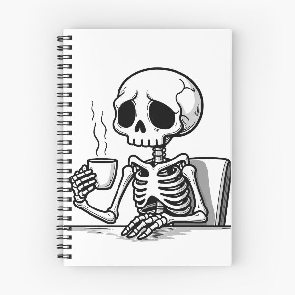 Item preview, Skeleton with a Coffee Cup designed and sold by UAcomix.