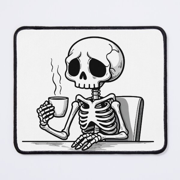 Item preview, Skeleton with a Coffee Cup designed and sold by UAcomix.