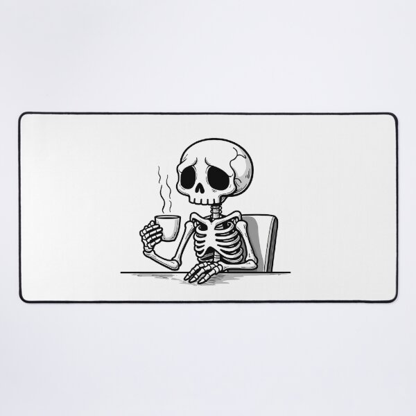 Item preview, Skeleton with a Coffee Cup designed and sold by UAcomix.