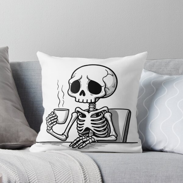 Item preview, Skeleton with a Coffee Cup designed and sold by UAcomix.