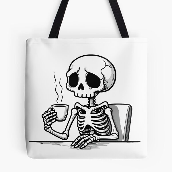 Item preview, Skeleton with a Coffee Cup designed and sold by UAcomix.