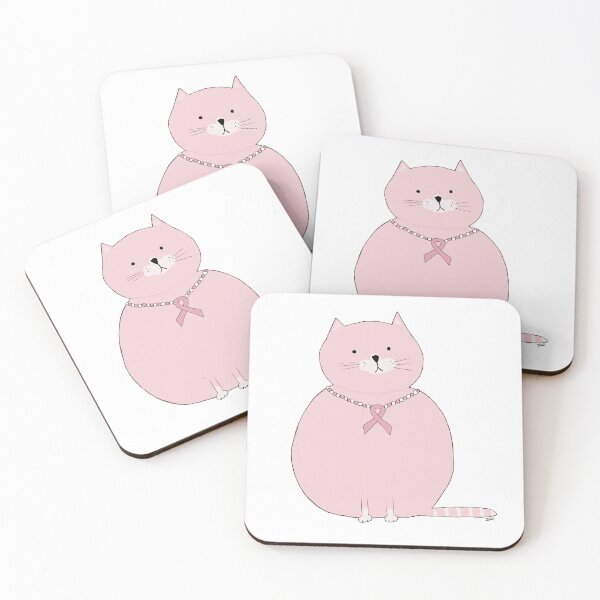 Item preview, Pinky the Cat - breast cancer awareness designed and sold by Shelley Winters.
