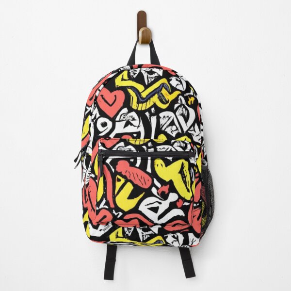 Item preview, Art for the Internet, print, fabric. Graphics in black, yellow and red colors picture illustration graphics designed and sold by gulka8.