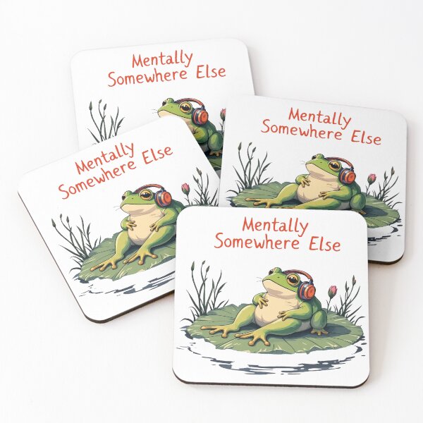 Item preview, "Mentally Somewhere Else" Frog designed and sold by UAcomix.