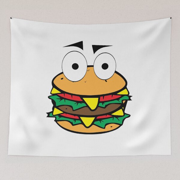 Item preview, Burger face funny designed and sold by tarek25.