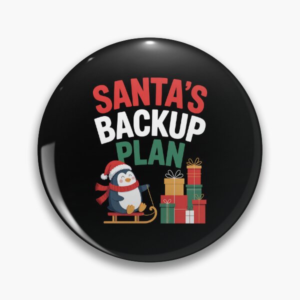 Item preview, Santa’s Backup Plan Cute Penguin Christmas Design designed and sold by BakeryDozen.
