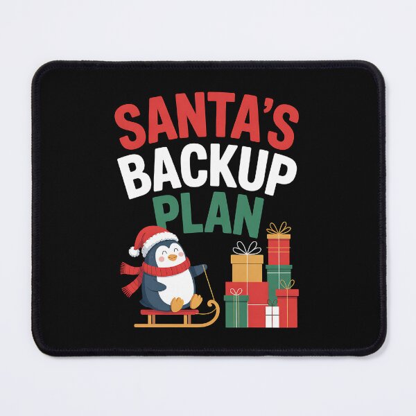 Item preview, Santa’s Backup Plan Cute Penguin Christmas Design designed and sold by BakeryDozen.