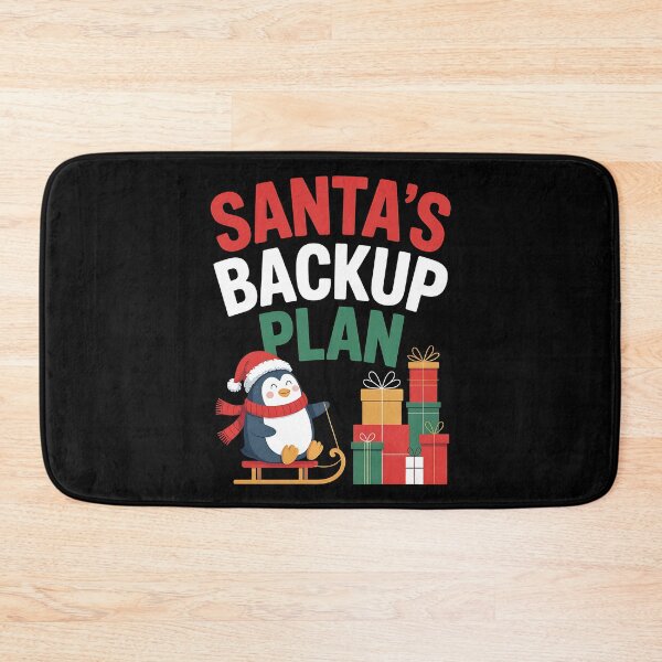 Item preview, Santa’s Backup Plan Cute Penguin Christmas Design designed and sold by BakeryDozen.