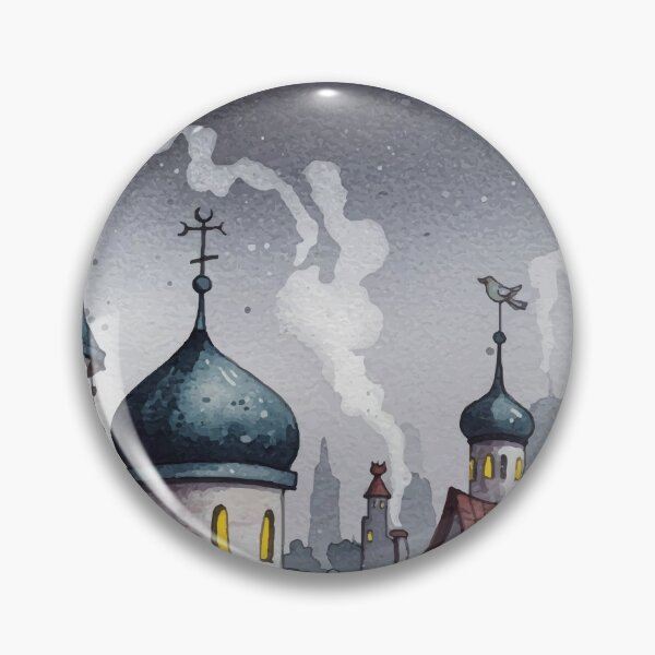 Item preview, Picturesque town at night  designed and sold by Design4uStudio.
