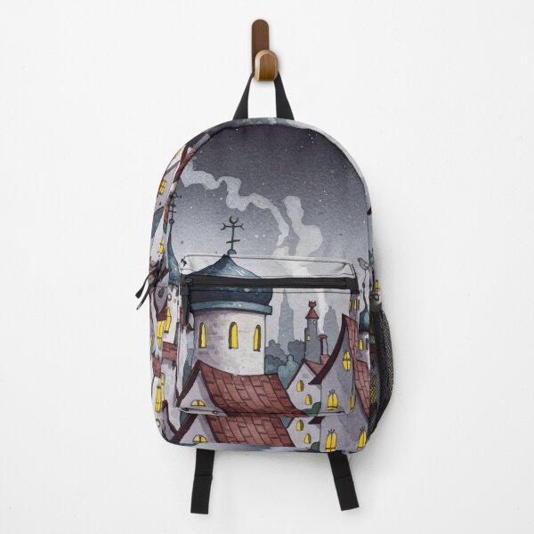 Item preview, Picturesque town at night designed and sold by Design4uStudio.