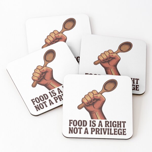 Item preview, Food Is A Right Not A Privilege Retro Activist Protest Shirt designed and sold by WSPrintCrafter.