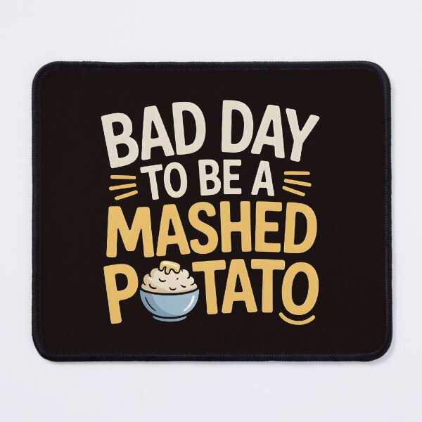 Item preview, Bad Day to Be a Mashed Potato – Funny Thanksgiving Dinner Design designed and sold by Redgiant87x.