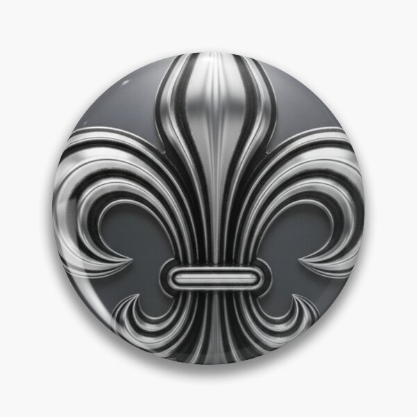 Item preview,  Fleur De Lys Silver French Heraldic Royal Emblem designed and sold by ProjectNoah.