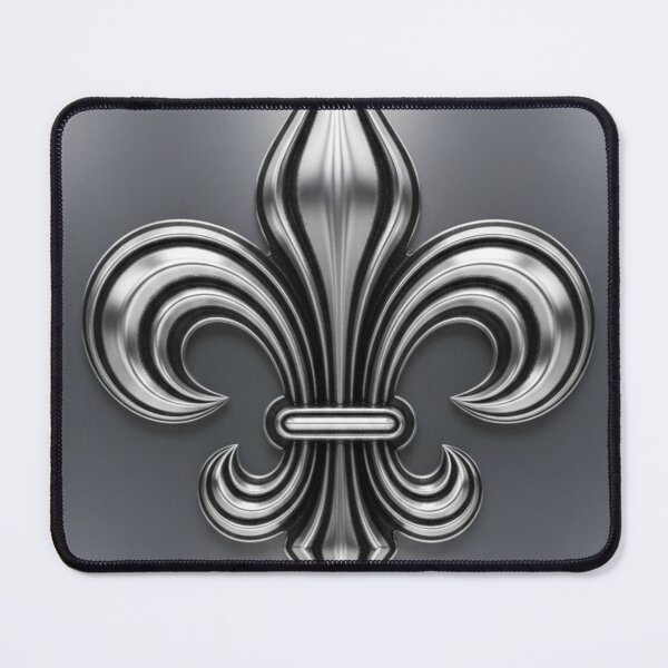 Item preview, Fleur De Lys Silver French Heraldic Royal Emblem designed and sold by ProjectNoah.