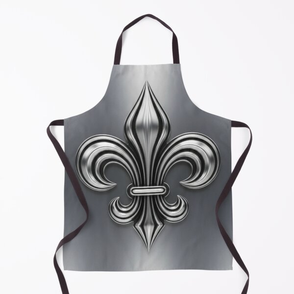 Item preview, Fleur De Lys Silver French Heraldic Royal Emblem designed and sold by ProjectNoah.