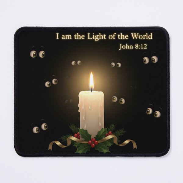 Item preview, The Candle in the Darkness – I Am the Light of the World designed and sold by vineartstudio.