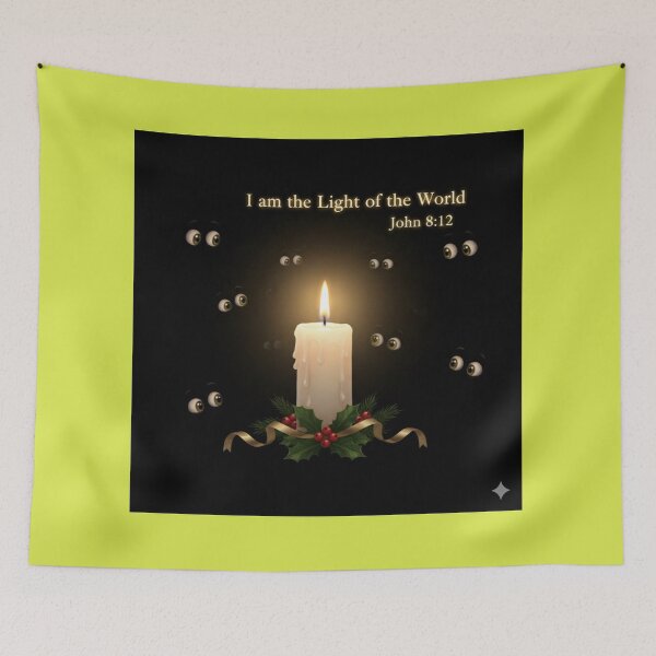 Item preview, The Candle in the Darkness – I Am the Light of the World designed and sold by vineartstudio.