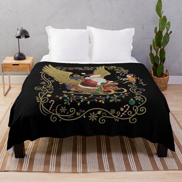 Item preview, ZEORRN Golden Santa Sleigh – Luxury Black & Gold Christmas T-Shirt & Digital Art designed and sold by ZEORRNHouse.