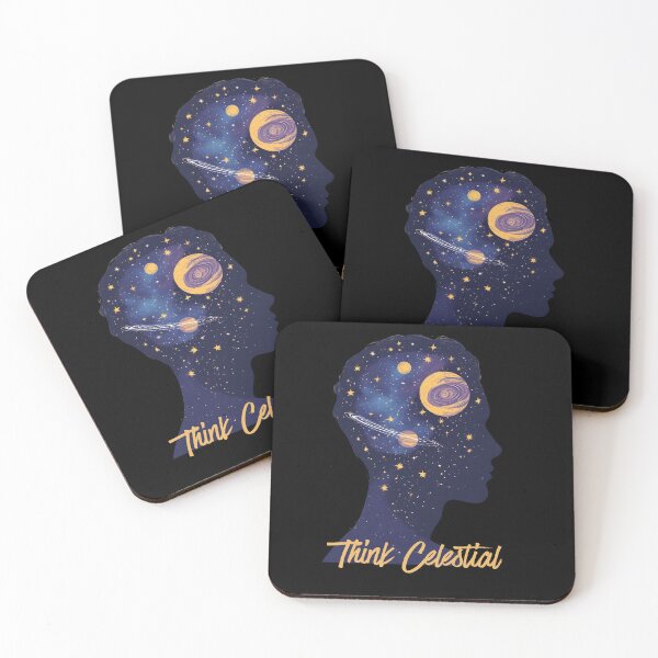 Item preview, Think Celestial Cosmic Mind Universe Art designed and sold by Karolina’s Cozy Creations.