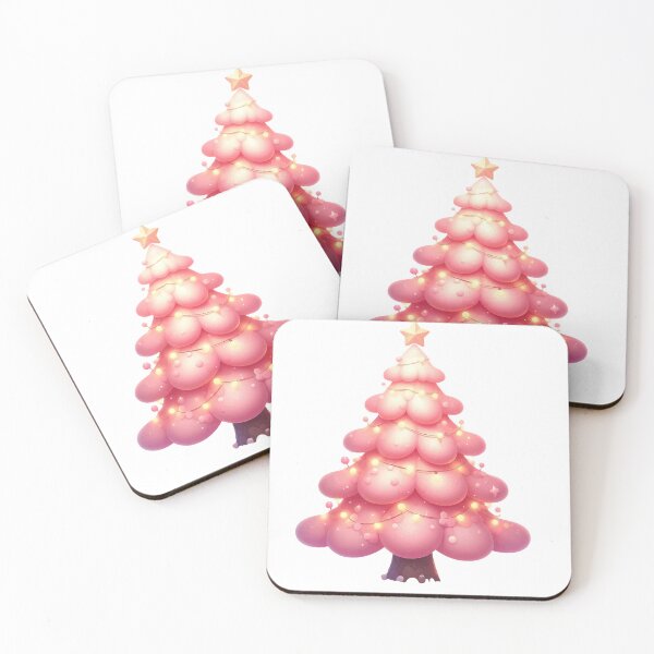 Item preview, Cute Pink Christmas Tree designed and sold by stylishdzign.