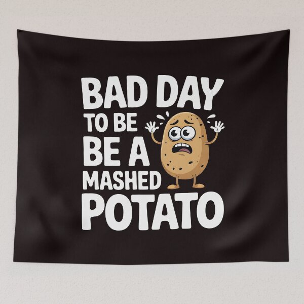 Item preview, Funny Thanksgiving Shirt – Bad Day to Be a Mashed Potato designed and sold by Redgiant87x.